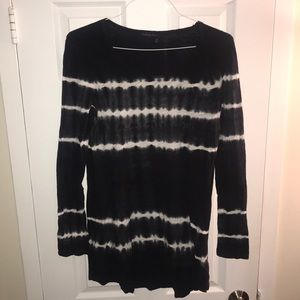 Black and White Tie Dye Dress/Tunic